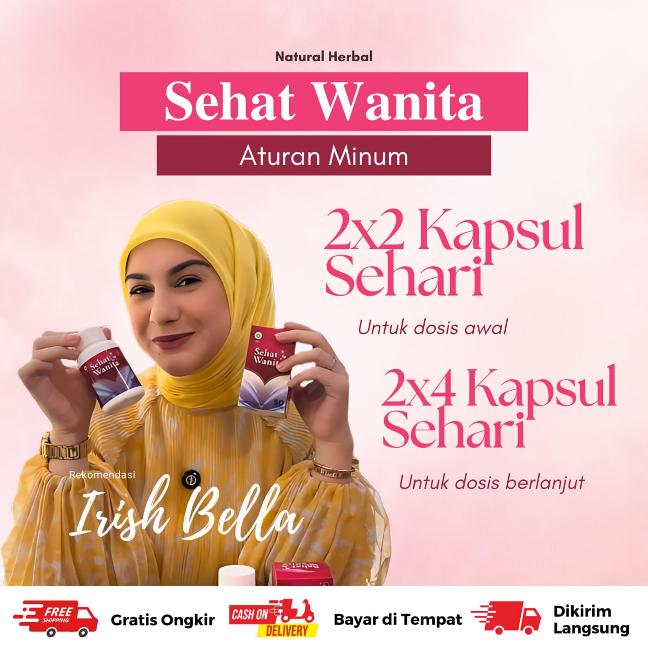 Sehat Wanita BPOM dan Halal MUI Suplemen Herbal Untuk Membantu Mengatasi Miom Dan Kista Benjolan Miss V Gatal Haid Tidak Teratur Bartholin Ovarium Coklat Keputihan Berbau Polip Rahim Kanker Serviks 2
